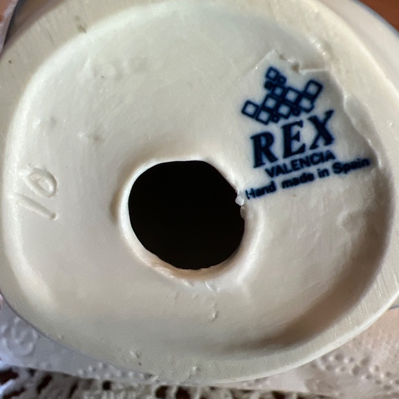 Rex Valencia Porcelain Girl with Flower Basket Figurine - EUC - Picture 8 of 9